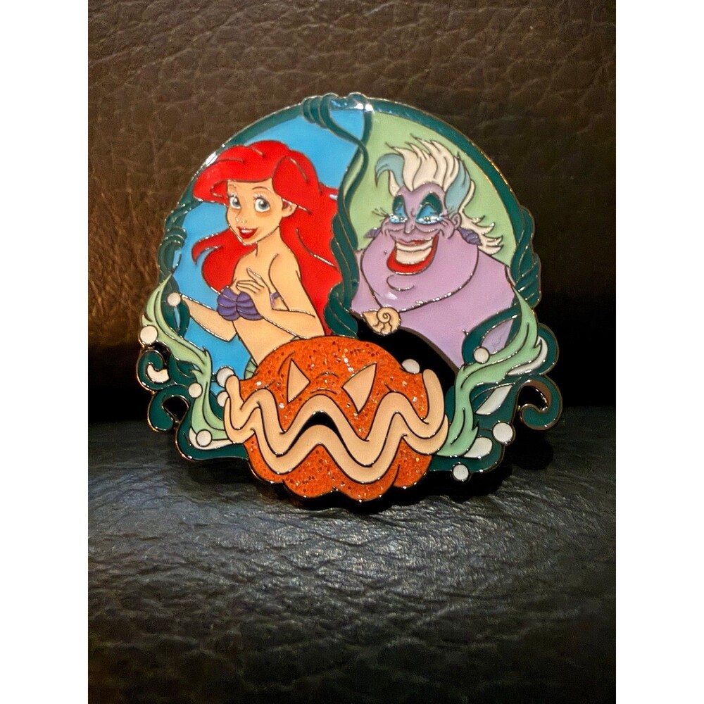 Loungefly Disney Princess and Villain Halloween Pin with Ariel and Ursula